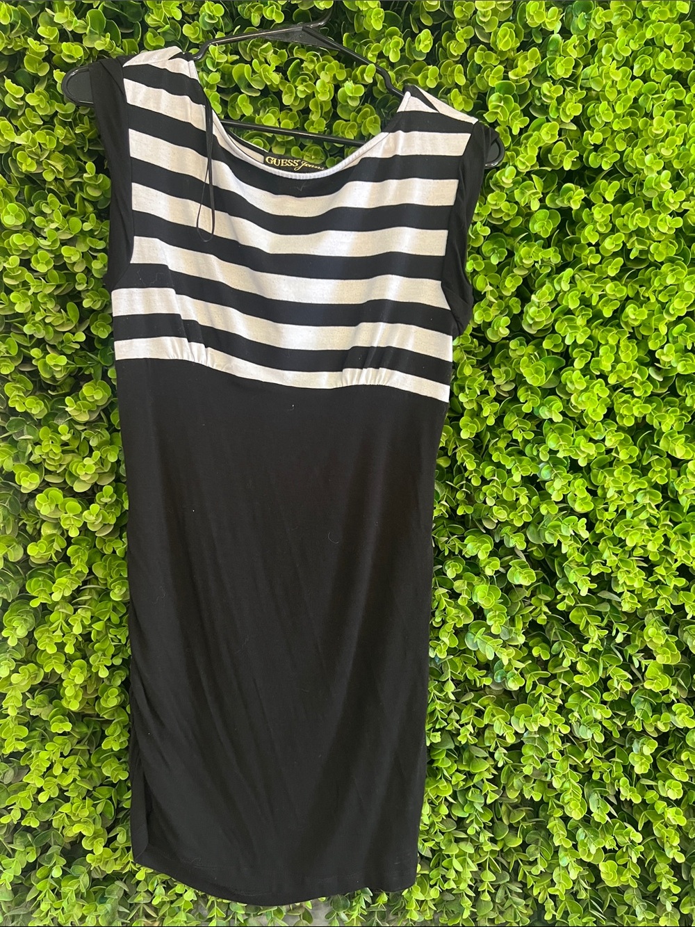 Guess Black and White Striped Blouse
